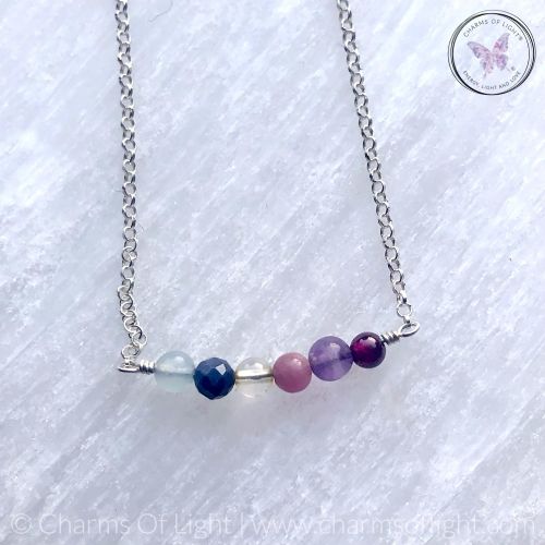 Family Birthstone Bar Necklace